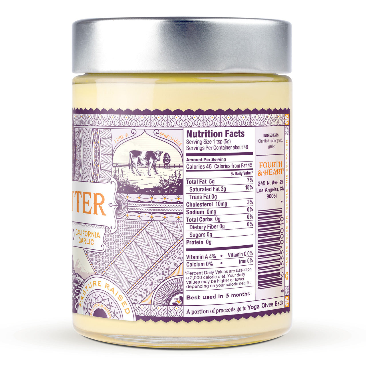 4th & Heart Ghee Butter California Garlic (6x9 OZ)