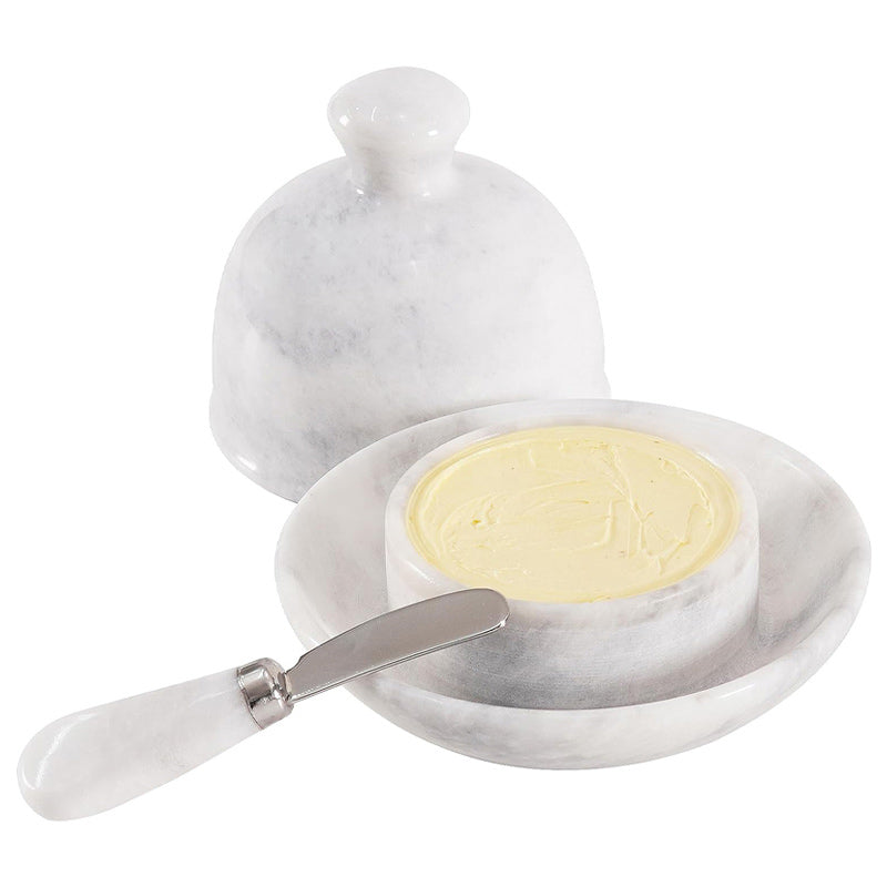 Fancy Marble Butter Dish - Butter Crock