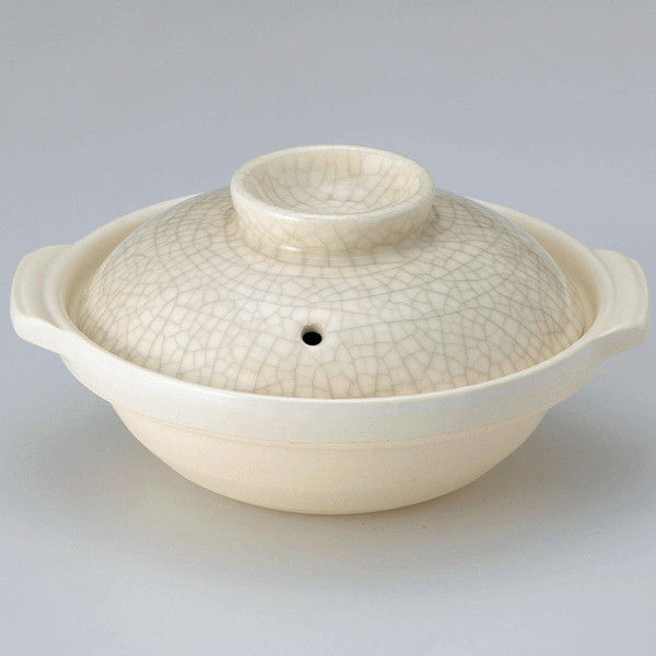 NNEDSZ Donabe Japanese Ginpo 28cm Clay Pot Ceramic Hot Pot Casserole #9 4-5 people 2.2L