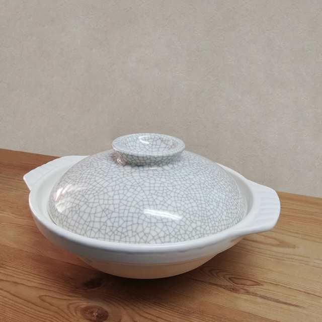 NNEDSZ Donabe Japanese Ginpo 28cm Clay Pot Ceramic Hot Pot Casserole #9 4-5 people 2.2L