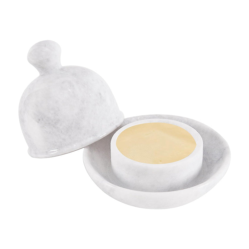 Fancy Marble Butter Dish - Butter Crock